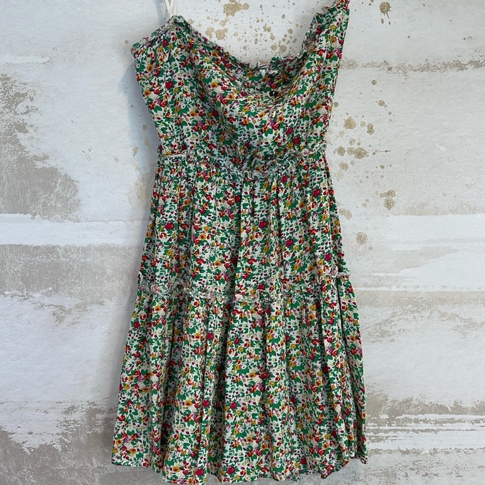 Olivaceous Strapless Babydoll Top/dress size small